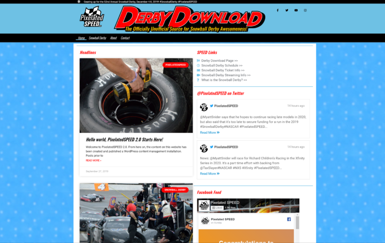 PixelatedSPEED 2.0 Launches with 2019 Derby Download Theme