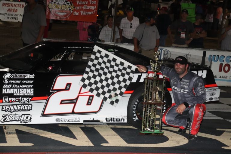 PixelatedRESULTS: Pollard Uses the High Line to Become a Five Time Winner of the Baby Rattler 125 at South Alabama Speedway